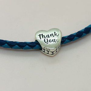 Thank You Charm Heart Bead Charm